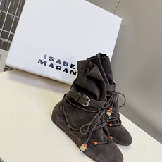 Isabel Marant伊莎贝尔民族风彩珠绑带堆堆平底短靴超多明星网红种草 法式波西米亚度假风平底堆堆 Isabel Marant伊莎贝尔民族风彩珠绑带堆堆平底短靴超多明星网红种草 法式波西米亚度假风平底堆堆