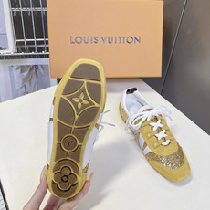 Louis Vuitton路易威登最新款亮片芭蕾德训平底鞋超多明星网红种草 春夏女士芭蕾风德训休闲鞋 融 Louis Vuitton路易威登最新款亮片芭蕾德训平底鞋超多明星网红种草 春夏女士芭蕾风德训休闲鞋 融