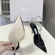 Jimmy Choo吉米周蕾丝水钻链后空尖头高跟凉鞋超多明星网红种草 标志性蕾丝水晶绑带细高跟 主打婚礼 Jimmy Choo吉米周蕾丝水钻链后空尖头高跟凉鞋超多明星网红种草 标志性蕾丝水晶绑带细高跟 主打婚礼