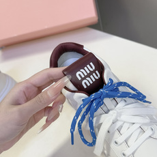 Miu Miu缪缪最新款彩色鞋带厚底小白鞋 德训鞋 超多明星网红种草当下最流行的缪系少女风穿搭 鞋面进口小牛皮 内里混 Miu Miu缪缪最新款彩色鞋带厚底小白鞋 德训鞋 超多明星网红种草当下最流行的缪系少女风穿搭 鞋面进口小牛皮 内里混