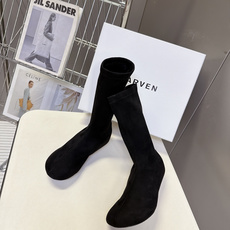 CARVEN秋冬最新款极简风弹力平底中筒瘦瘦靴 超多明星网红种草 CARVEN(卡纷)法式轻奢极简线秀场靴款 主打无修饰 CARVEN秋冬最新款极简风弹力平底中筒瘦瘦靴 超多明星网红种草 CARVEN(卡纷)法式轻奢极简线秀场靴款 主打无修饰
