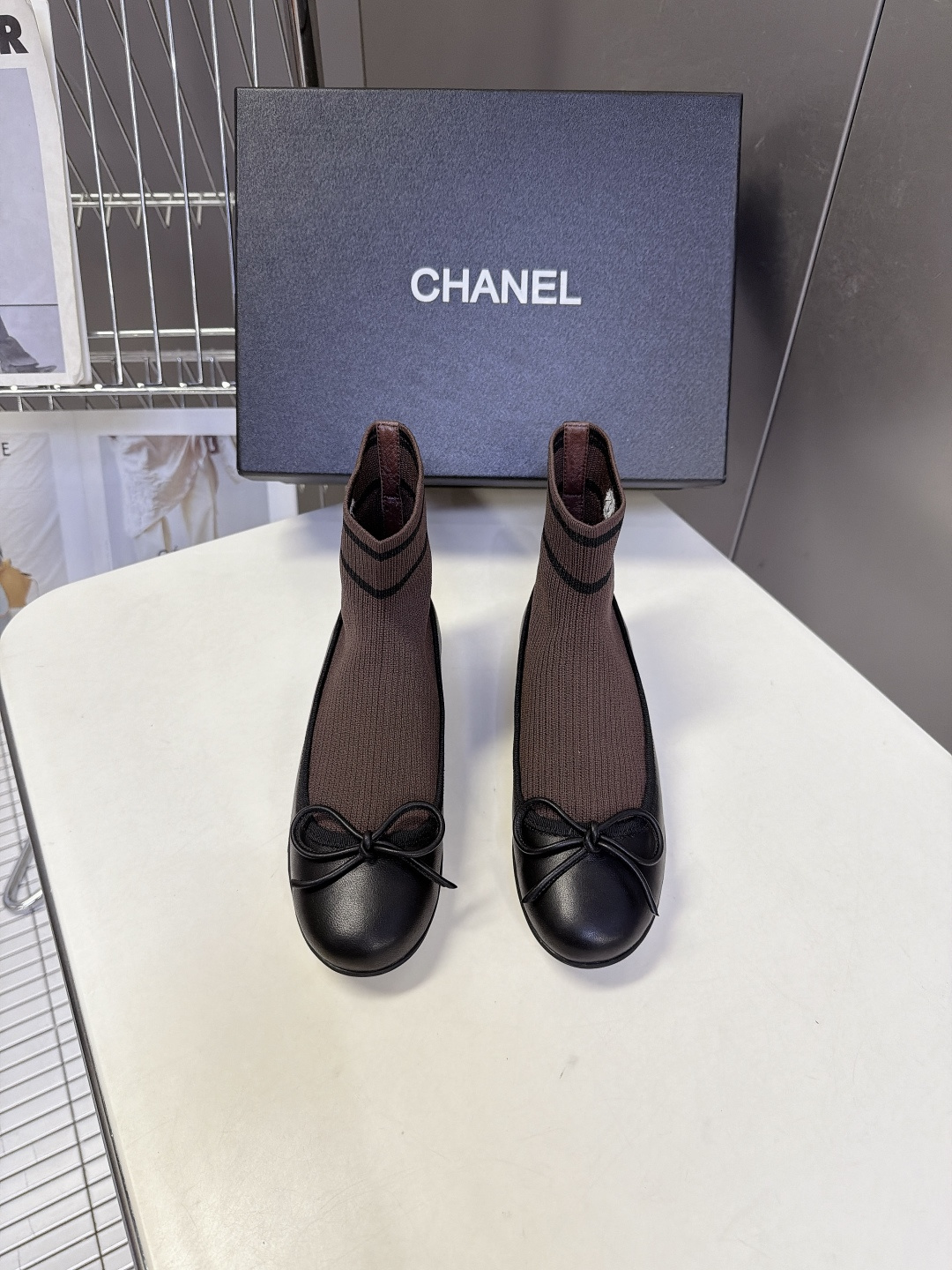 CHANEL香奈儿最新款芭蕾风针织拼接袜靴 超多明星网红种草 风格偏向法式千金 韩系温柔风 融合经典芭蕾平底鞋+弹力袜靴 CHANEL香奈儿最新款芭蕾风针织拼接袜靴 超多明星网红种草 风格偏向法式千金 韩系温柔风 融合经典芭蕾平底鞋+弹力袜靴