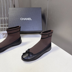 CHANEL香奈儿最新款芭蕾风针织拼接袜靴 超多明星网红种草 风格偏向法式千金 韩系温柔风 融合经典芭蕾平底鞋+弹力袜靴 CHANEL香奈儿最新款芭蕾风针织拼接袜靴 超多明星网红种草 风格偏向法式千金 韩系温柔风 融合经典芭蕾平底鞋+弹力袜靴