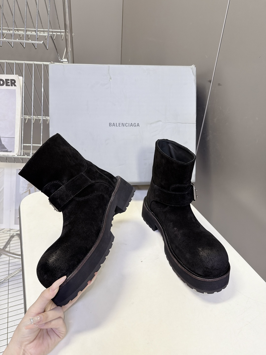 男➕20 Balenciaga巴黎世家Venom Engineer Boot情侣款毒液工程师短靴 超多明星网红种草 原版