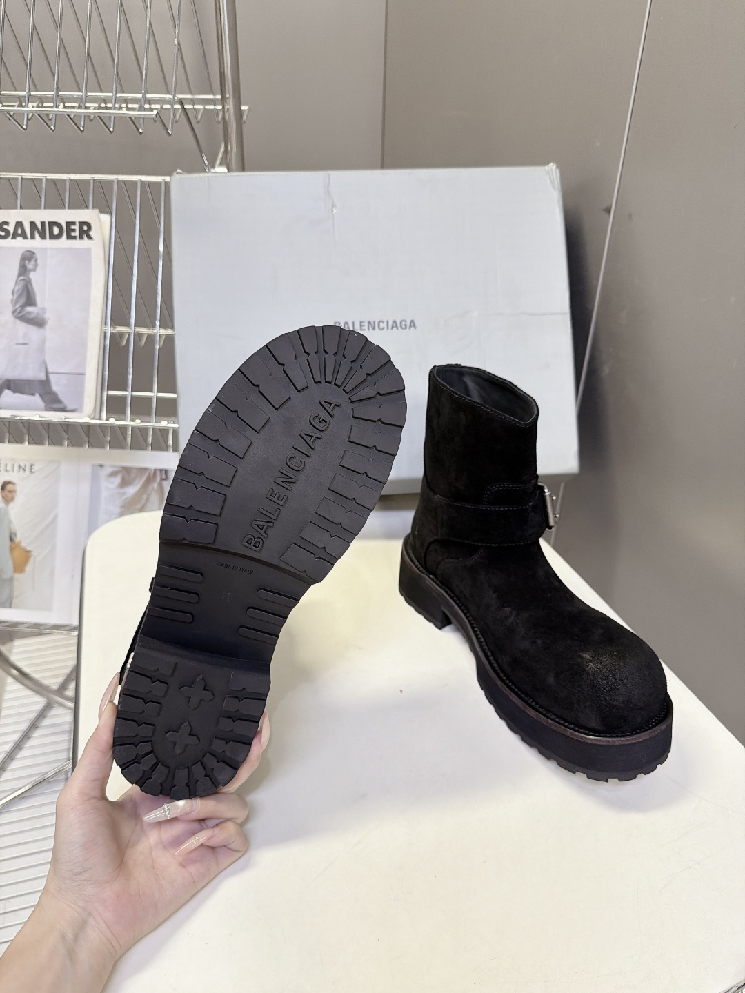 男➕20 Balenciaga巴黎世家Venom Engineer Boot情侣款毒液工程师短靴 超多明星网红种草 原版