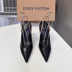 LOUIS VUITTON路易威登尖头后绊带细跟高跟鞋 超多明星网红种草 区别普通直细跟 弧形鞋跟视觉更轻盈 受力结构优 LOUIS VUITTON路易威登尖头后绊带细跟高跟鞋 超多明星网红种草 区别普通直细跟 弧形鞋跟视觉更轻盈 受力结构优