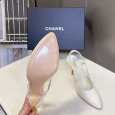 CHANEL香奈儿最新款T字细带尖头拼色slingback高跟鞋 超多明星网红种草 尖头T型细后绊带 slingbac CHANEL香奈儿最新款T字细带尖头拼色slingback高跟鞋 超多明星网红种草 尖头T型细后绊带 slingbac