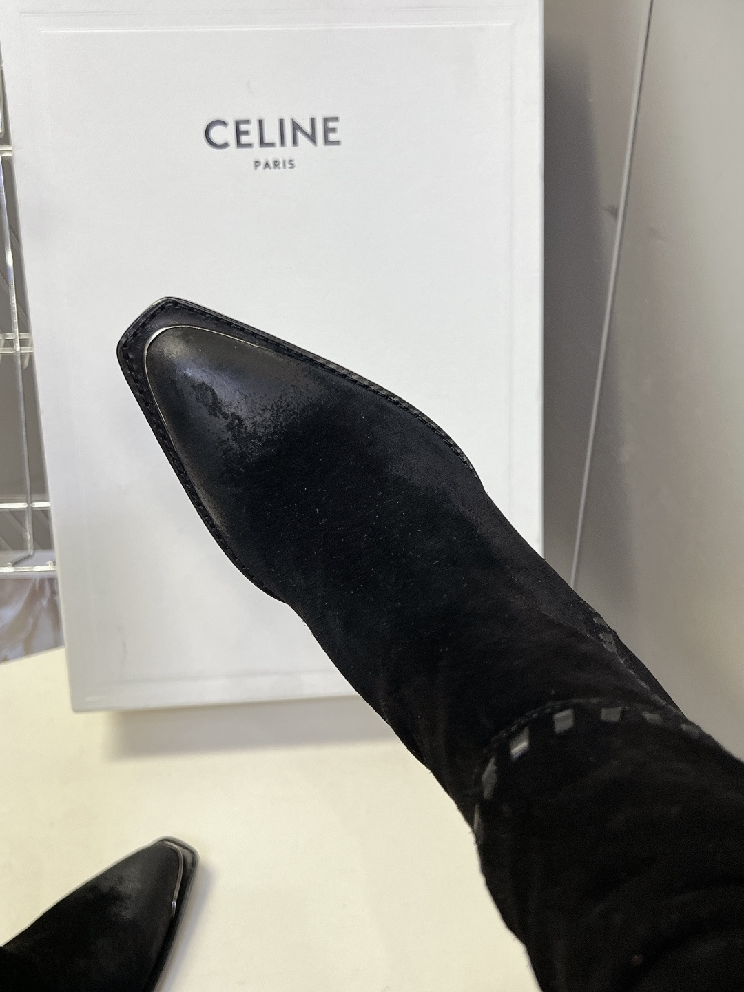 CELINE思琳最新款褶皱堆堆高筒西部靴 超多明星网红种草 秋冬褶皱堆堆长筒西部靴 属于复古慵懒风 靴筒选用偏柔软的真皮 CELINE思琳最新款褶皱堆堆高筒西部靴 超多明星网红种草 秋冬褶皱堆堆长筒西部靴 属于复古慵懒风 靴筒选用偏柔软的真皮