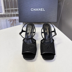 CHANEL香奈儿最新款网纱刺绣双C方头高跟凉鞋 超多明星网红种草 夏日轻奢休闲高跟凉鞋 度假通勤两用款 网纱透气面料夏 CHANEL香奈儿最新款网纱刺绣双C方头高跟凉鞋 超多明星网红种草 夏日轻奢休闲高跟凉鞋 度假通勤两用款 网纱透气面料夏