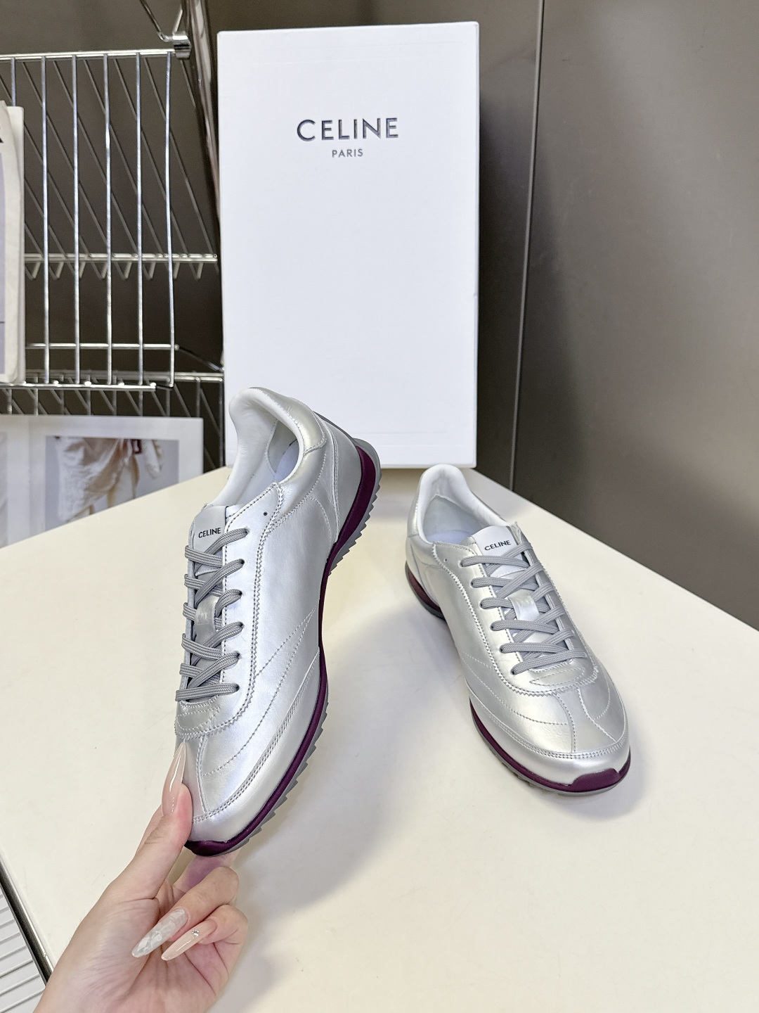 CELINE思琳春夏最新款Racer系列 阿甘鞋 运动鞋                                