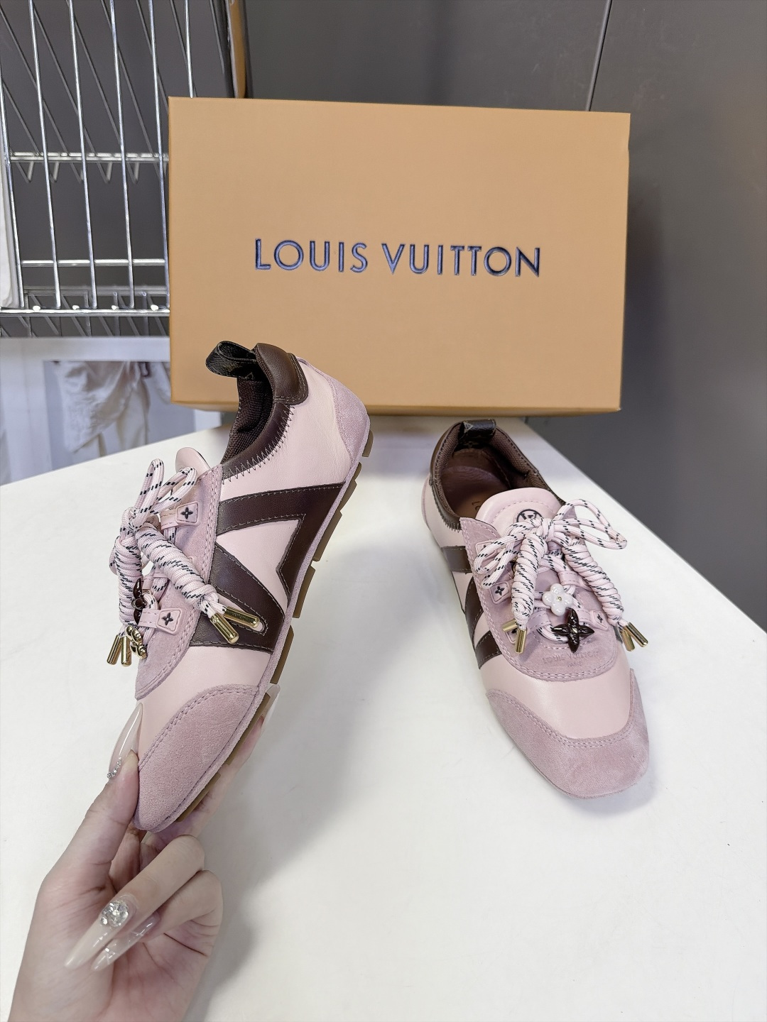 Louis Vuitton路易威登驴牌春夏Sneakerina系列 芭蕾运动鞋 德训鞋 平底鞋 原版三对购入开发完美复刻
