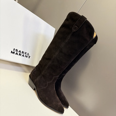 Isabel Marant伊莎贝尔最新款西部高筒牛仔靴 超多明星网红种草 经典法式西部牛仔长靴 标志性V型靴口 尖头+斜 Isabel Marant伊莎贝尔最新款西部高筒牛仔靴 超多明星网红种草 经典法式西部牛仔长靴 标志性V型靴口 尖头+斜