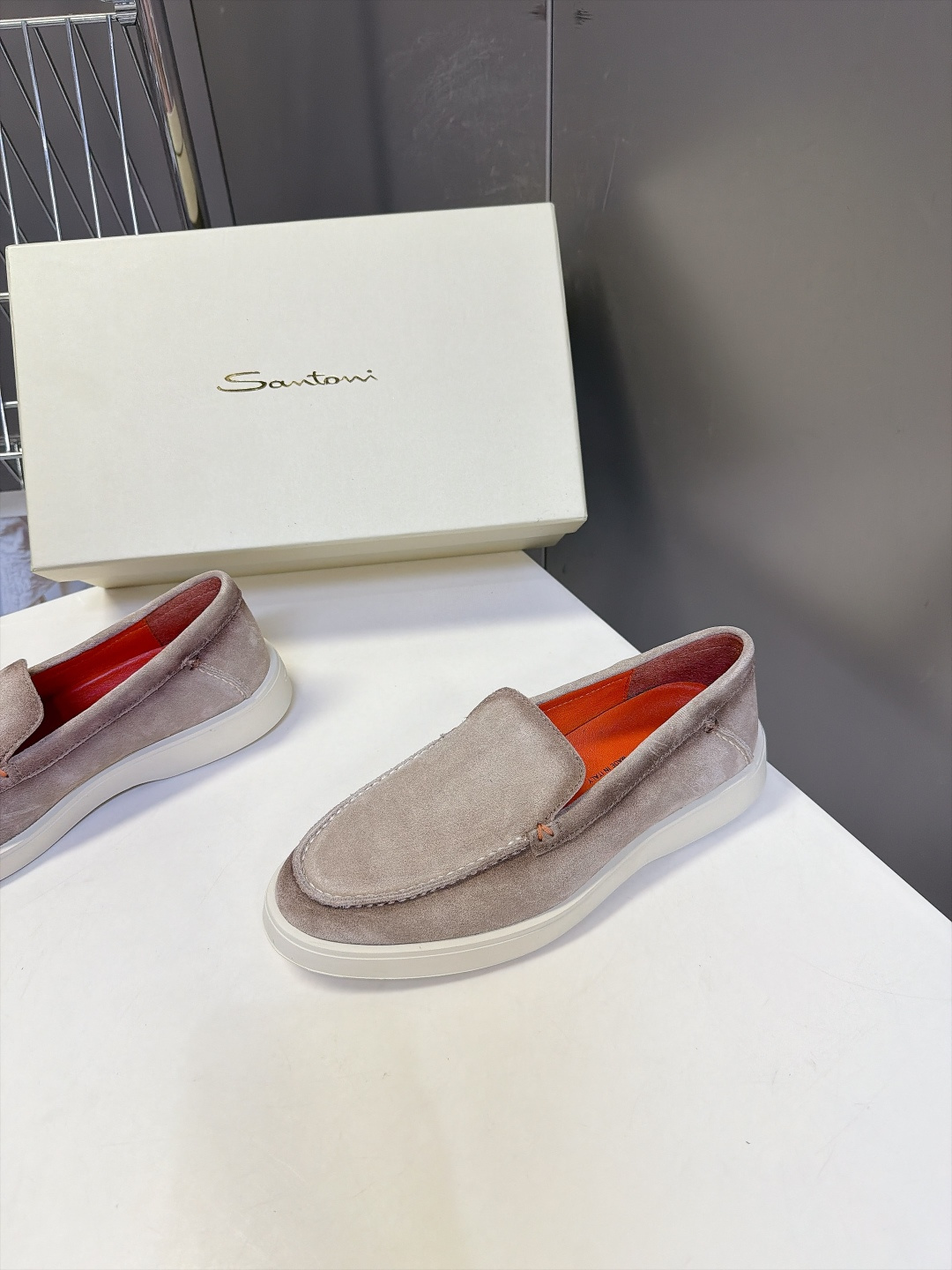 Santoni 圣东尼Easy系列老钱风乐福鞋 超多明星网红种草 意大利Santoni经典Easy休闲乐福鞋 标志性亮眼