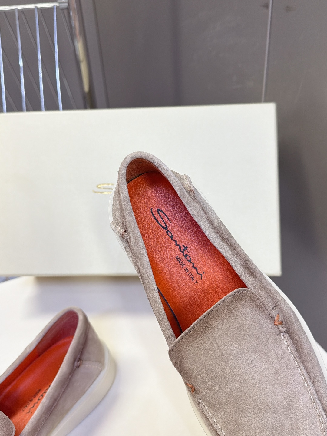 Santoni 圣东尼Easy系列老钱风乐福鞋 超多明星网红种草 意大利Santoni经典Easy休闲乐福鞋 标志性亮眼