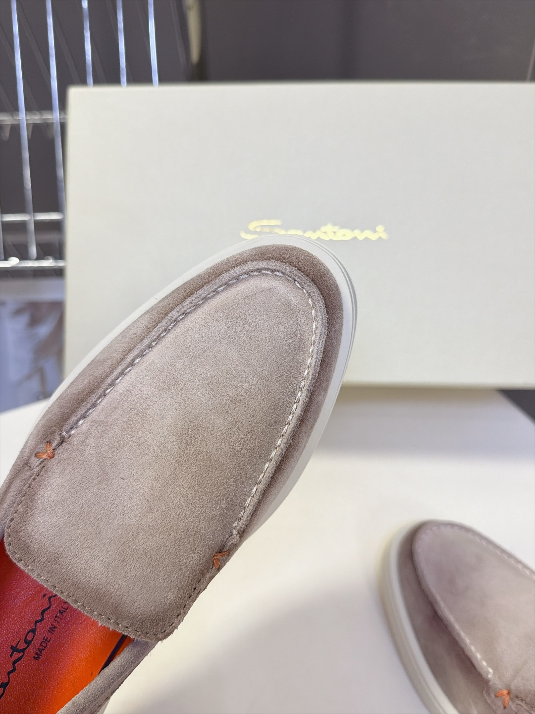 Santoni 圣东尼Easy系列老钱风乐福鞋 超多明星网红种草 意大利Santoni经典Easy休闲乐福鞋 标志性亮眼