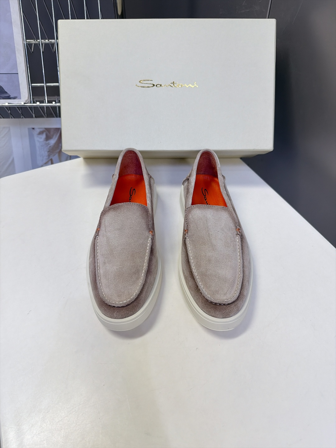 Santoni 圣东尼Easy系列老钱风乐福鞋 超多明星网红种草 意大利Santoni经典Easy休闲乐福鞋 标志性亮眼
