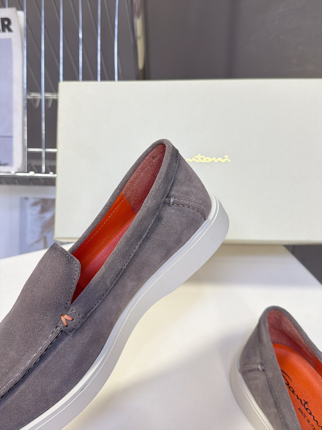 Santoni 圣东尼Easy系列老钱风乐福鞋 超多明星网红种草 意大利Santoni经典Easy休闲乐福鞋 标志性亮眼