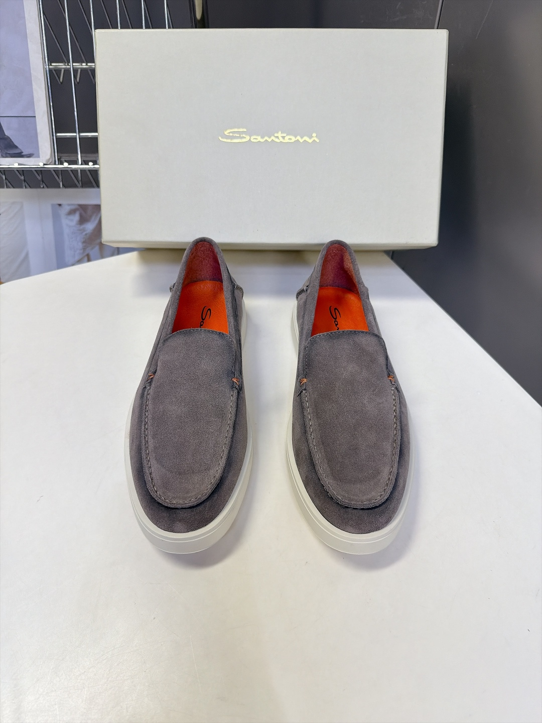 Santoni 圣东尼Easy系列老钱风乐福鞋 超多明星网红种草 意大利Santoni经典Easy休闲乐福鞋 标志性亮眼