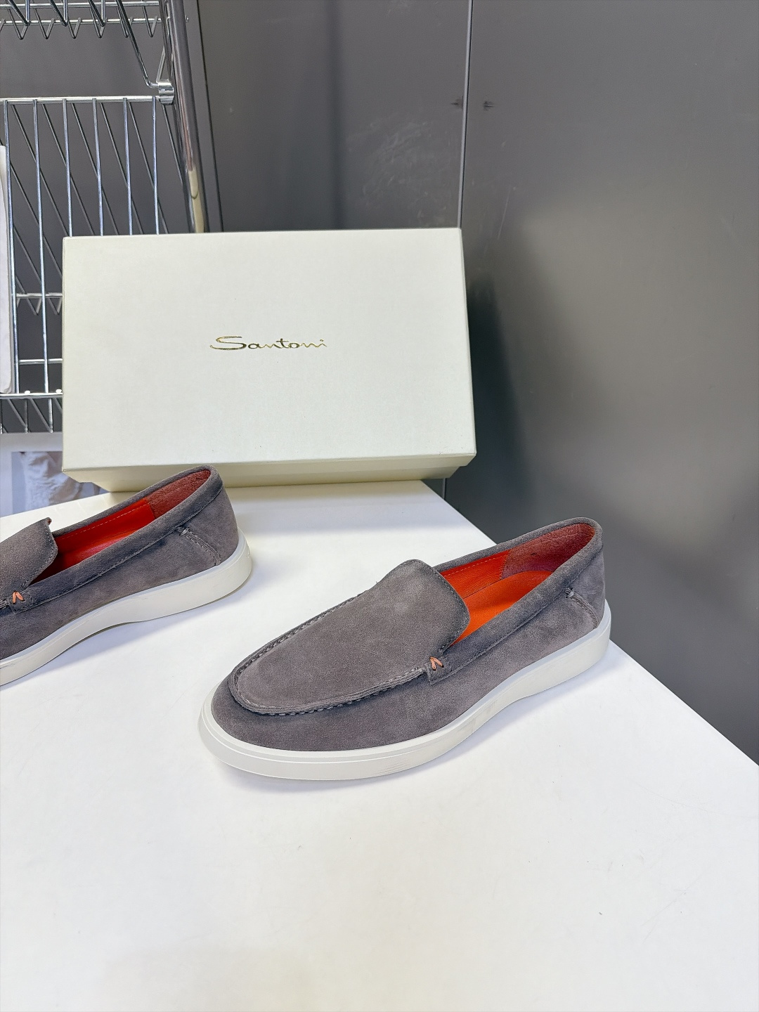 Santoni 圣东尼Easy系列老钱风乐福鞋 超多明星网红种草 意大利Santoni经典Easy休闲乐福鞋 标志性亮眼