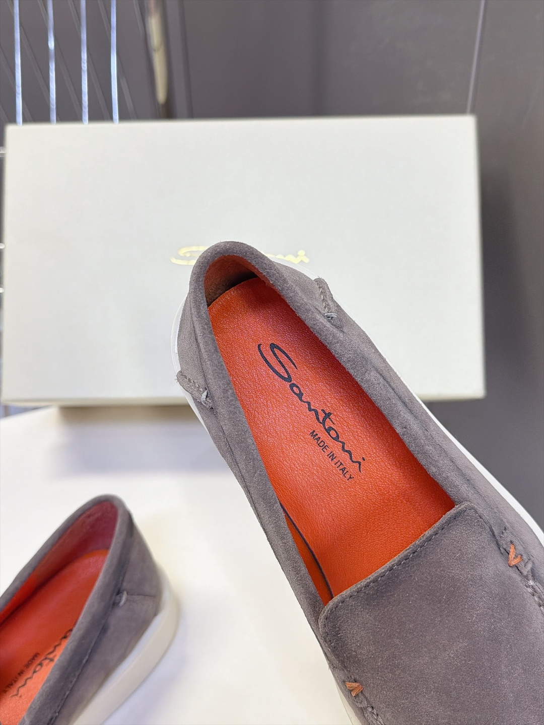 Santoni 圣东尼Easy系列老钱风乐福鞋 超多明星网红种草 意大利Santoni经典Easy休闲乐福鞋 标志性亮眼