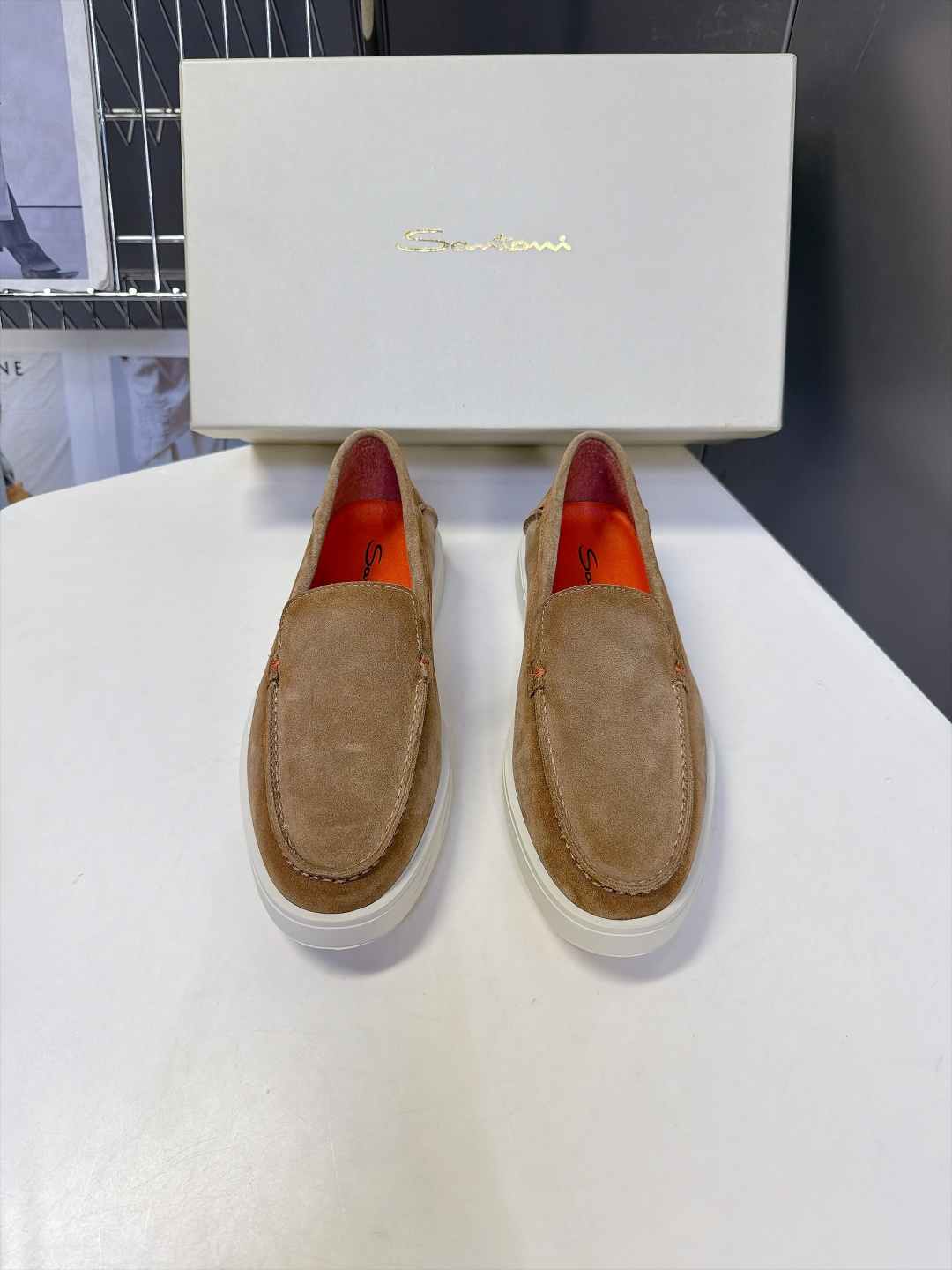 Santoni 圣东尼Easy系列老钱风乐福鞋 超多明星网红种草 意大利Santoni经典Easy休闲乐福鞋 标志性亮眼
