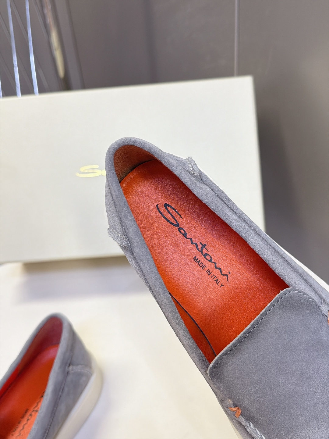 Santoni 圣东尼Easy系列老钱风乐福鞋 超多明星网红种草 意大利Santoni经典Easy休闲乐福鞋 标志性亮眼