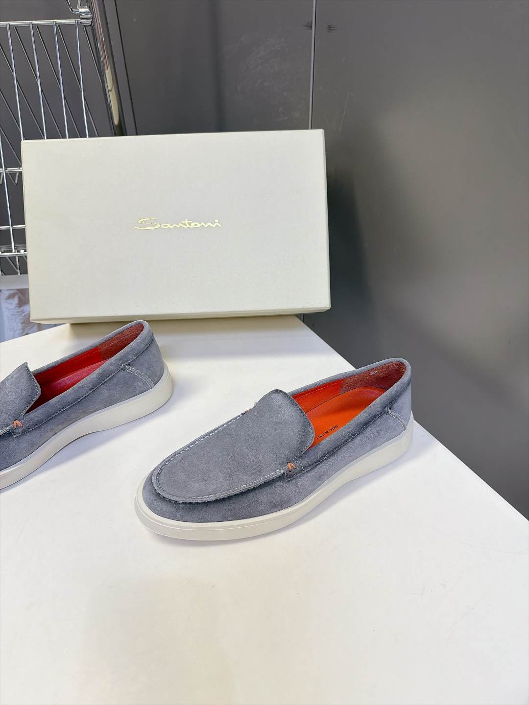 Santoni 圣东尼Easy系列老钱风乐福鞋 超多明星网红种草 意大利Santoni经典Easy休闲乐福鞋 标志性亮眼
