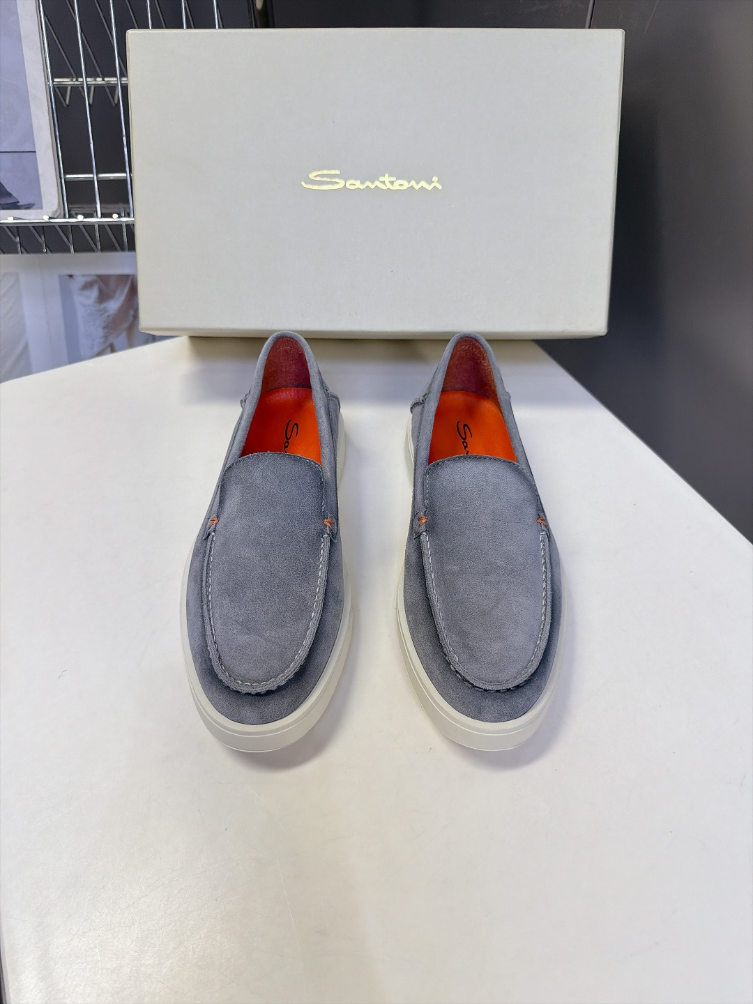 Santoni 圣东尼Easy系列老钱风乐福鞋 超多明星网红种草 意大利Santoni经典Easy休闲乐福鞋 标志性亮眼