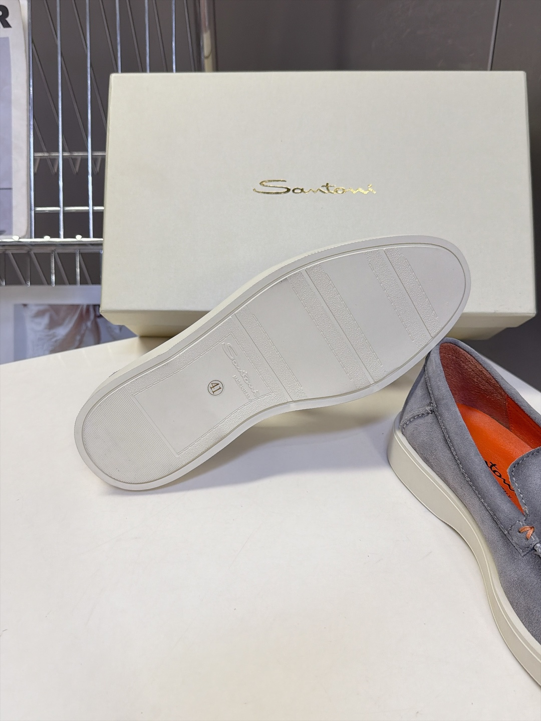 Santoni 圣东尼Easy系列老钱风乐福鞋 超多明星网红种草 意大利Santoni经典Easy休闲乐福鞋 标志性亮眼