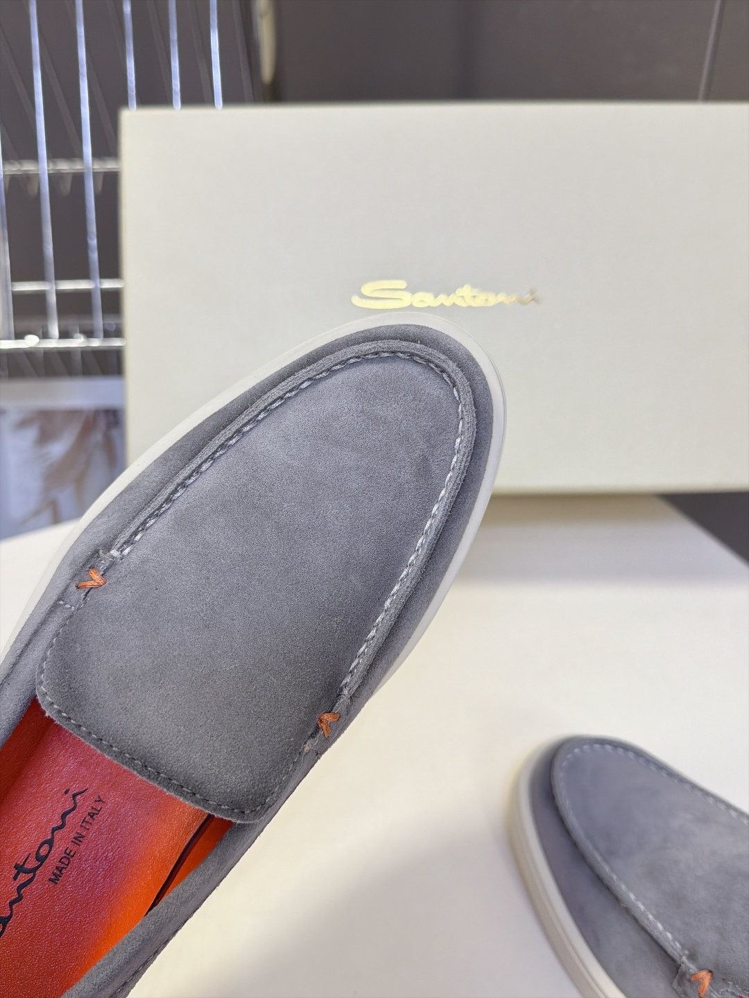 Santoni 圣东尼Easy系列老钱风乐福鞋 超多明星网红种草 意大利Santoni经典Easy休闲乐福鞋 标志性亮眼