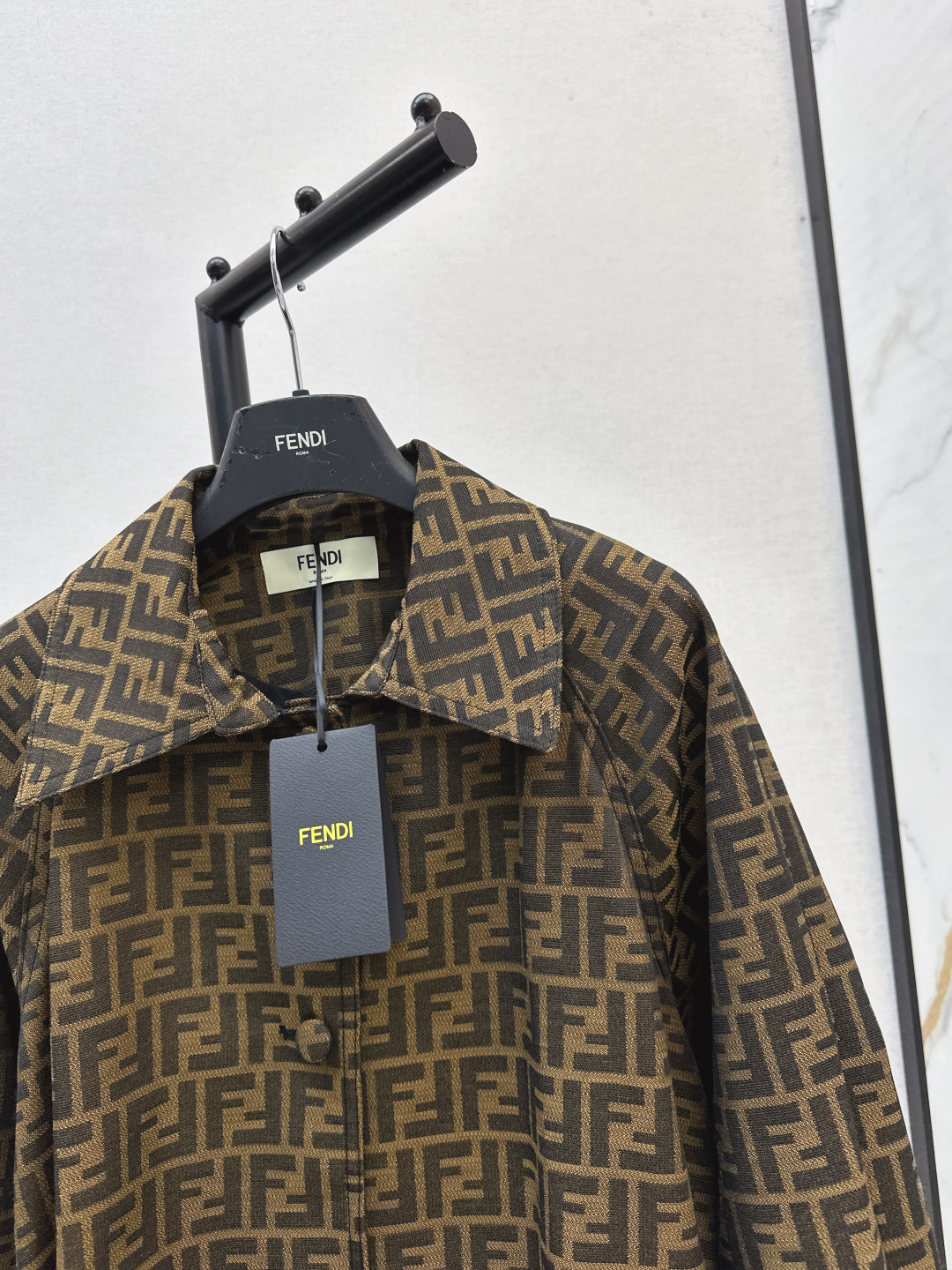Fendi Double F Jacquard Longline Trench Coat with Belted Waist 4 cmp i1755644578574 6001 0 3