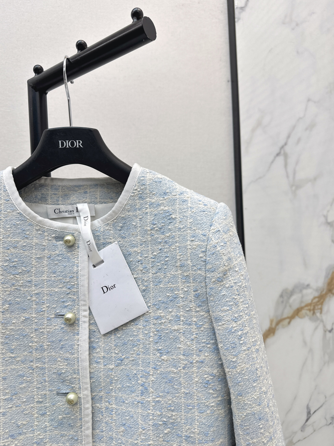 Miss D Limited Glacier Blue Houndstooth Classic Boxy Suit Jacket & Dress 6 cmp i1755766032448 6546 0 4