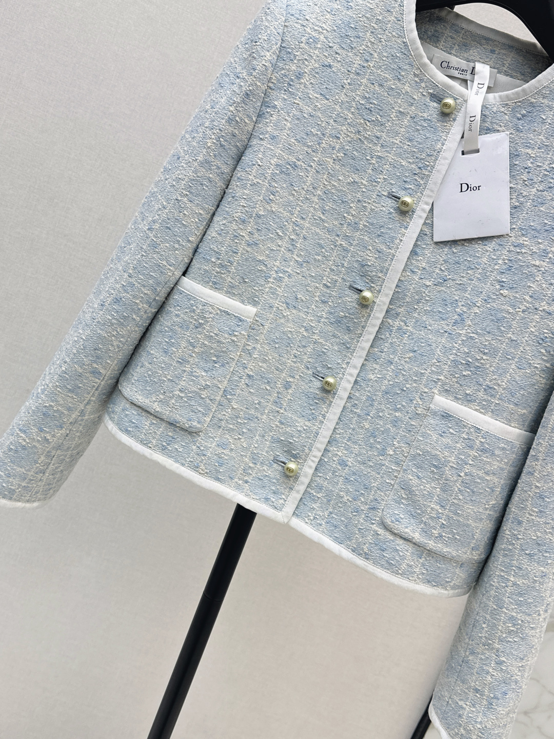 Miss D Limited Glacier Blue Houndstooth Classic Boxy Suit Jacket & Dress 8 cmp i1755766036671 8332 0 6
