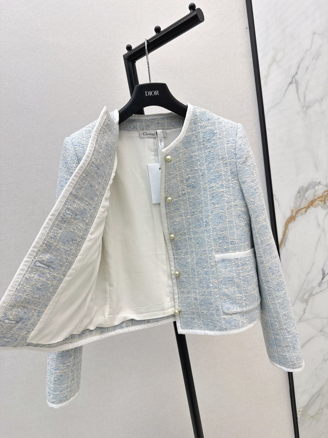 Miss D Limited Glacier Blue Houndstooth Classic Boxy Suit Jacket & Dress 9 cmp i1755766036673 2407 0 7