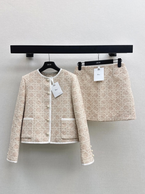 Miss D Limited Edition Tweed Suit Set, Round Neck Jacket and Mini Skirt 1 Miss D Limited Edition Tweed Suit Set, Round Neck Jacket and Mini Skirt