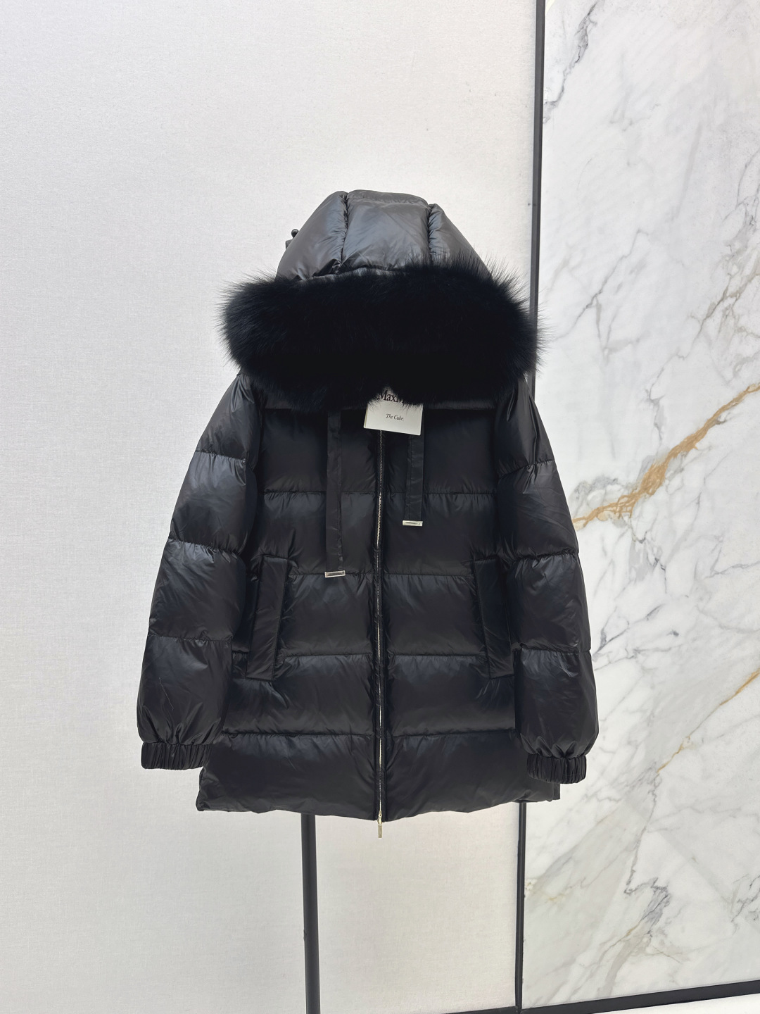 Women's Winter Down Coat with Hooded Raccoon Fur Collar - Stylish & Warm