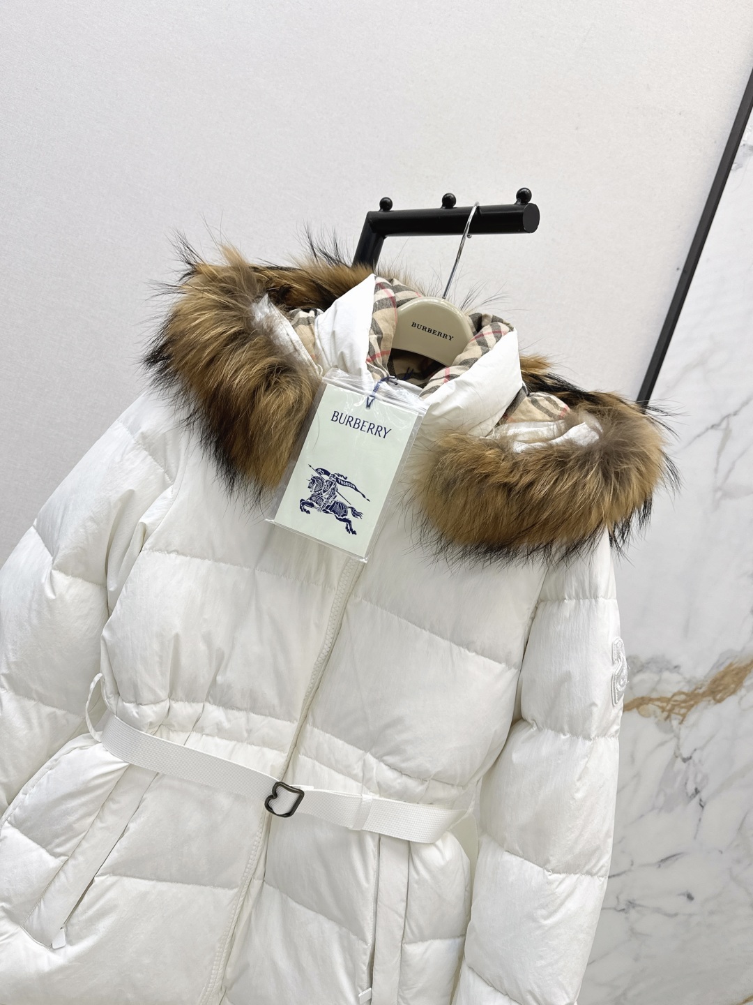 Burberry Women's Belted Hooded Down Puffer Jacket with Fur Trim 4 cmp i1755769300484 4190 0 2