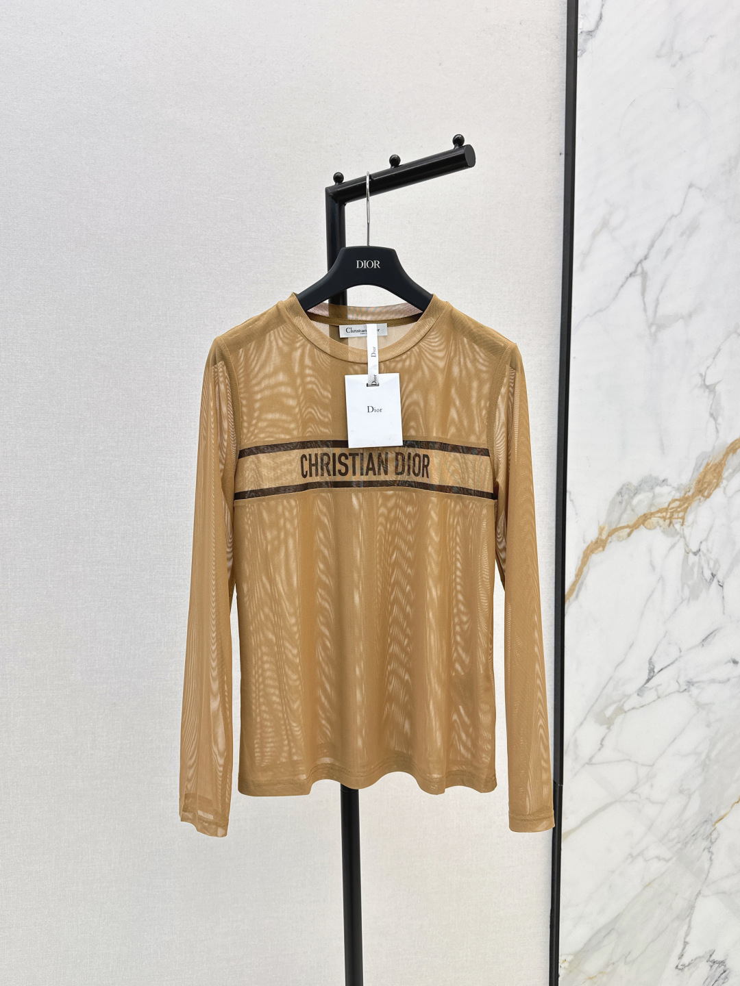 Dior Logo Print Mesh Long Sleeve Top - Elegant Autumn Style 1 cmp i1755990060191 4915 0 0
