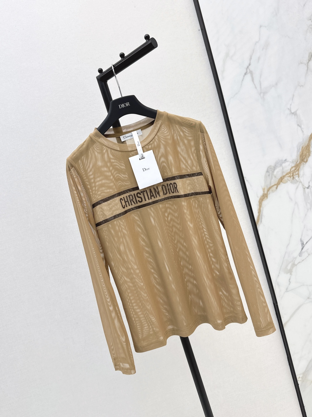 Dior Logo Print Mesh Long Sleeve Top - Elegant Autumn Style 2 cmp i1755990060191 7834 0 1