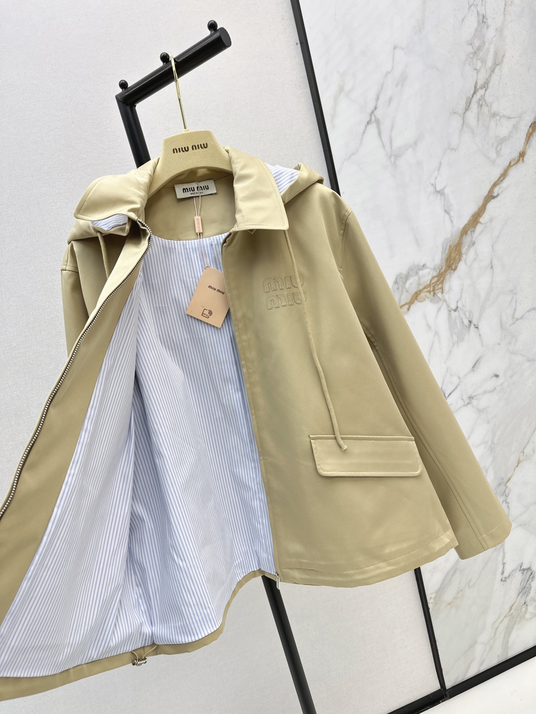 Miu Miu Hooded Drawstring Windbreaker Jacket - Stylish & Functional 7 cmp i1755990929085 2381 0 8
