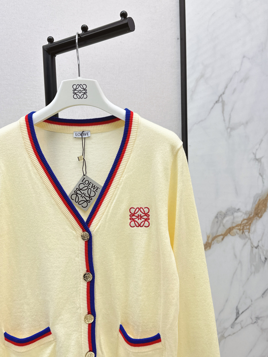 Loewe Women's Wool Cardigan with Logo Embroidery - Classic Style 3 cmp i1755991515929 7780 0 3