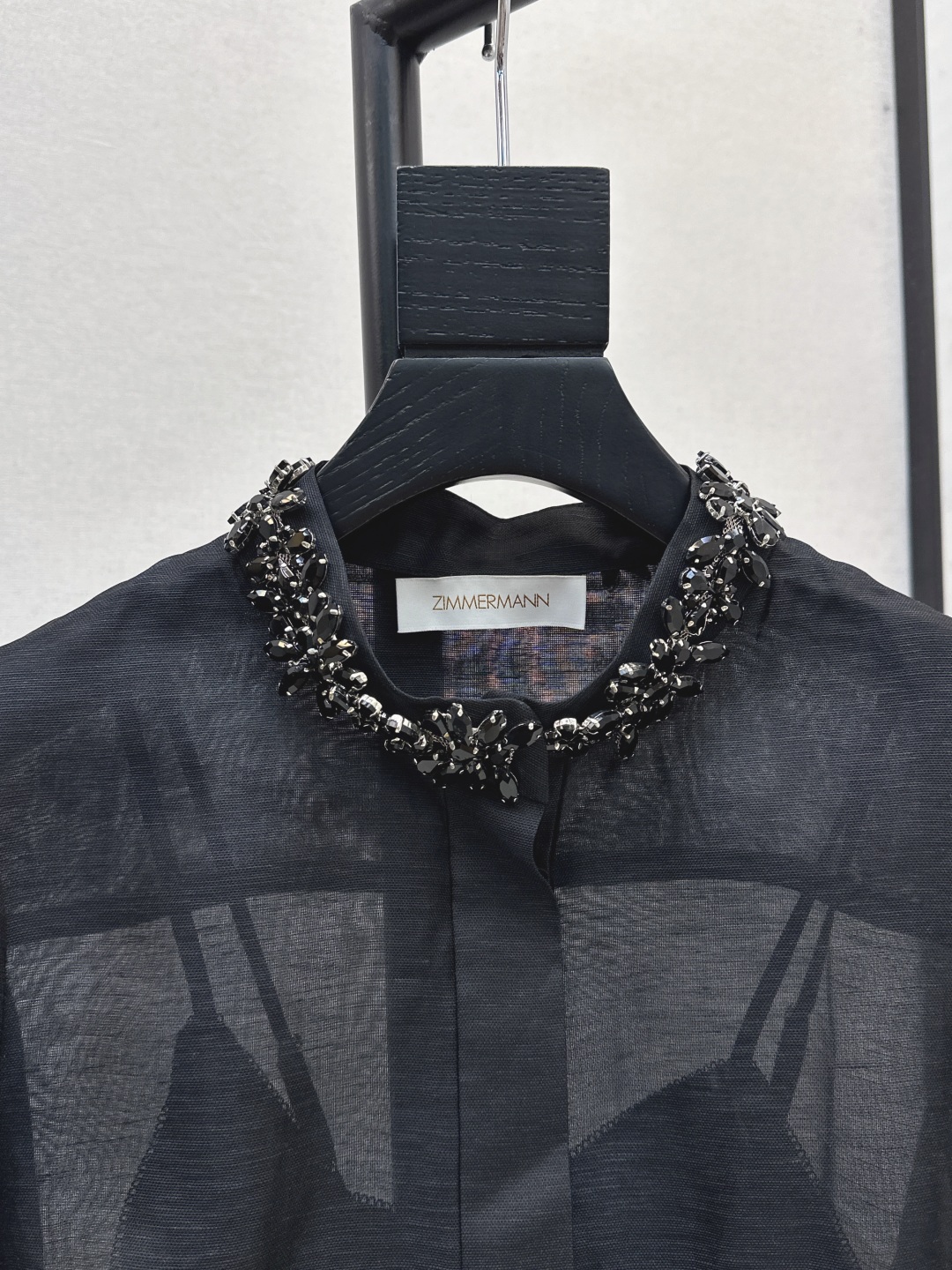 Elegant Beaded Collar Blouse and Ruffle Hem Skirt Set - Sophisticated Style 4 cmp i1755992378315 4610 0 3
