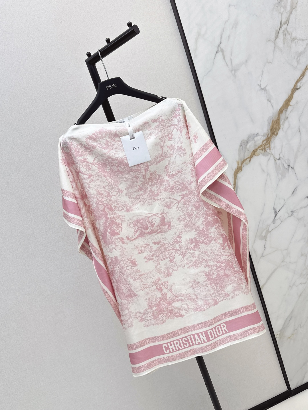 Dior 25SS Floral Silk Cape Dress - Romantic Resort Wear, Luxury Designer Style 3 cmp i1756373208260 8010 0 1