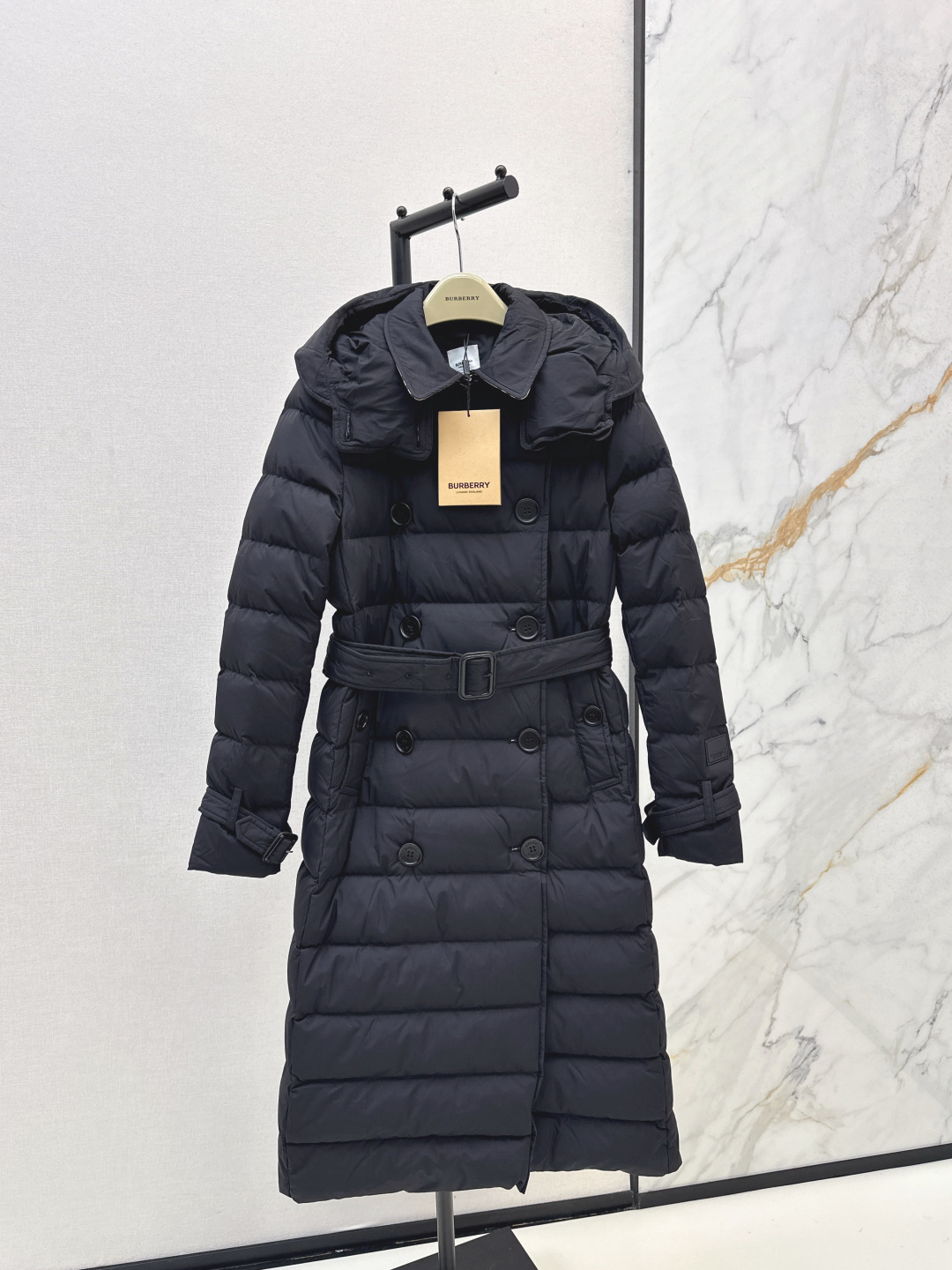 Burberry Women's Double-Breasted Hooded Long Down Puffer Coat Jacket 2 cmp i1756375522729 2349 0 0