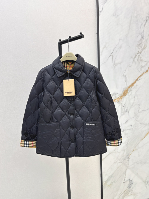 Burberry Women's Diamond Quilted Button-Down Puffer Jacket - Classic Style 1 Burberry Women's Diamond Quilted Button-Down Puffer Jacket - Classic Style
