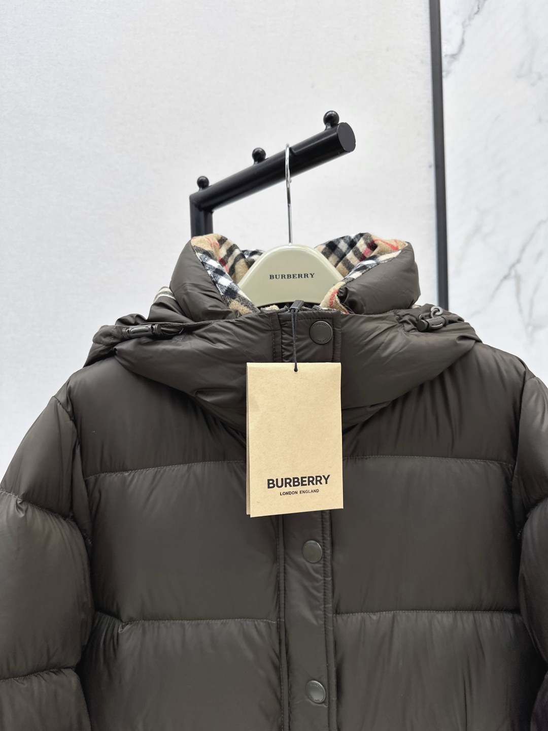 Burberry Women's Hooded Puffer Jacket Goose Down Filled H-Line Coat 5 cmp i1756377072896 2134 0 3