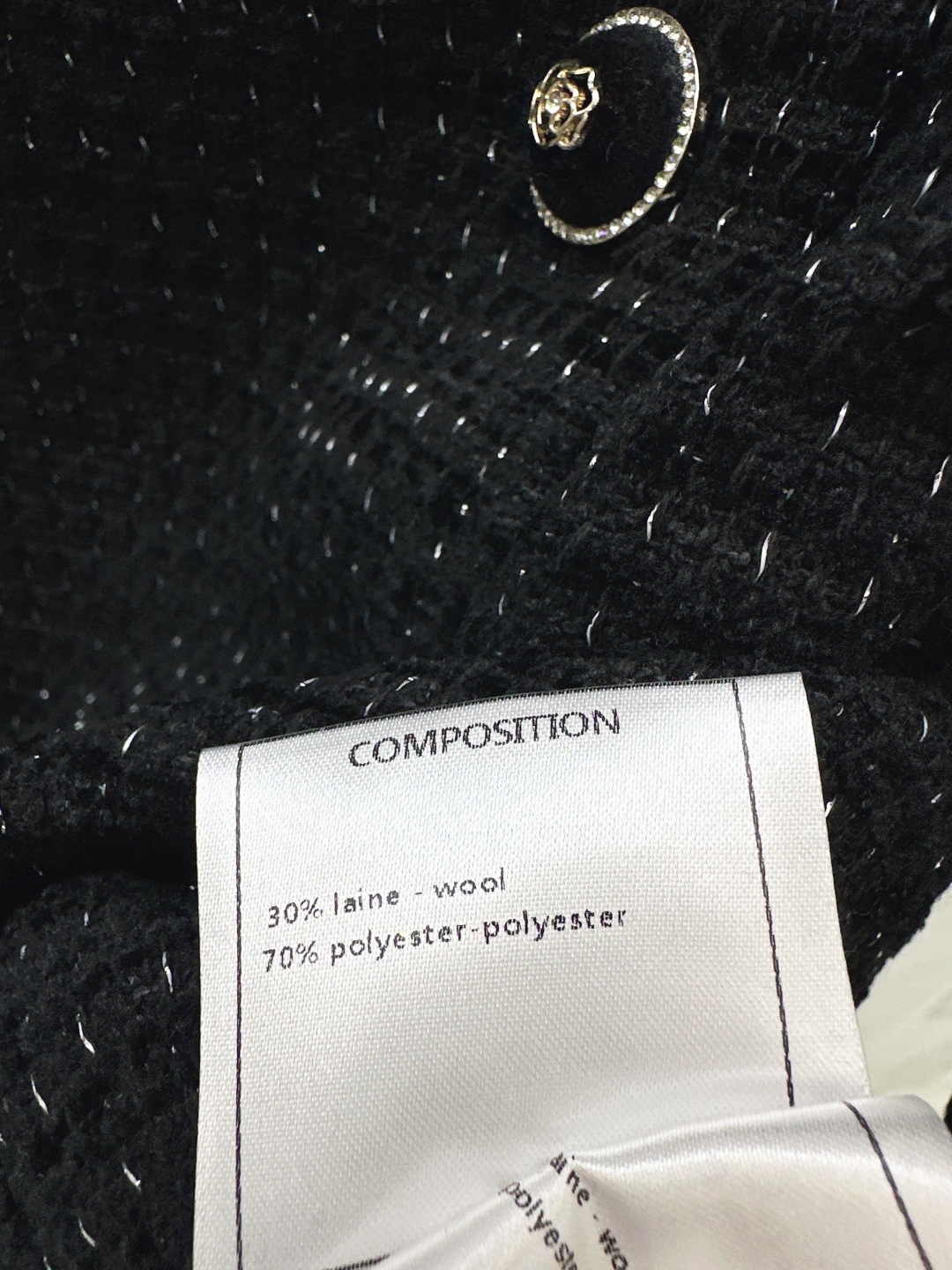 Elegant Tweed Jacket with Tie Neck and Gold Buttons 9 cmp i1756379859789 8058 0 7
