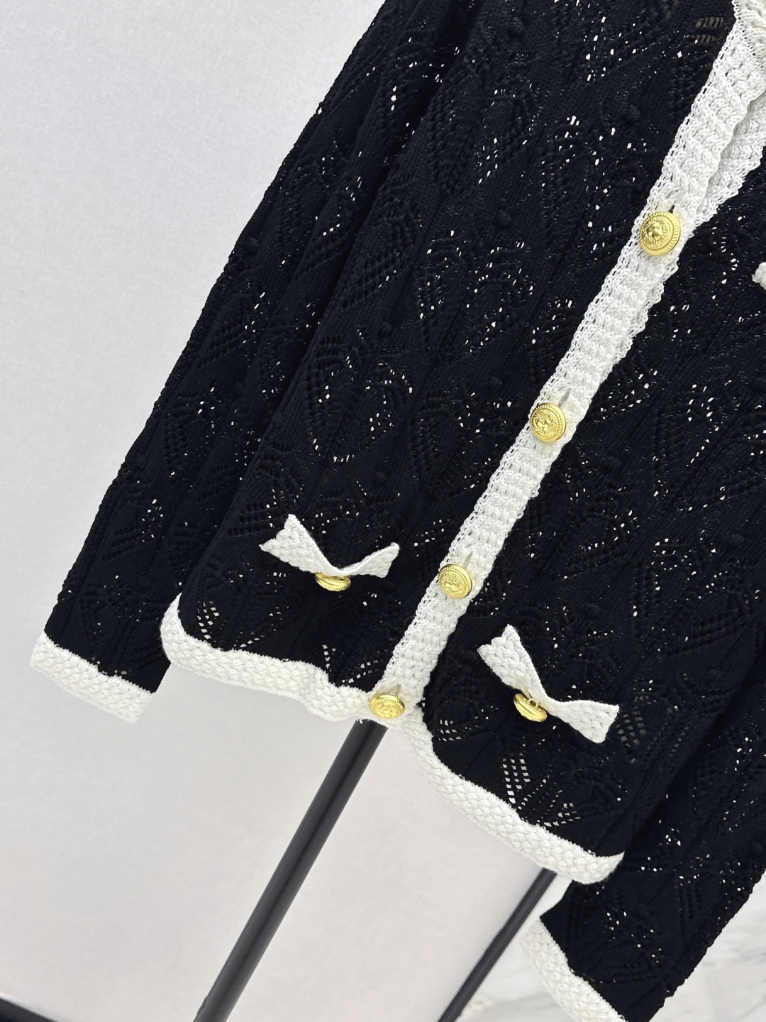 Bal 25Ss Women's Color Block Hollow Knit Cardigan Autumn New Collection 7 cmp i1756461600966 659 0 5