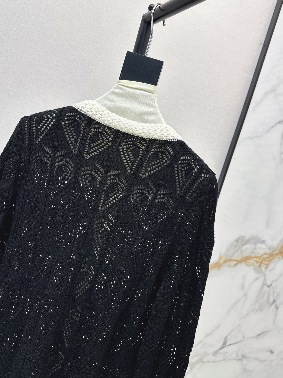 Bal 25Ss Women's Color Block Hollow Knit Cardigan Autumn New Collection 9 cmp i1756461608163 6052 0 7