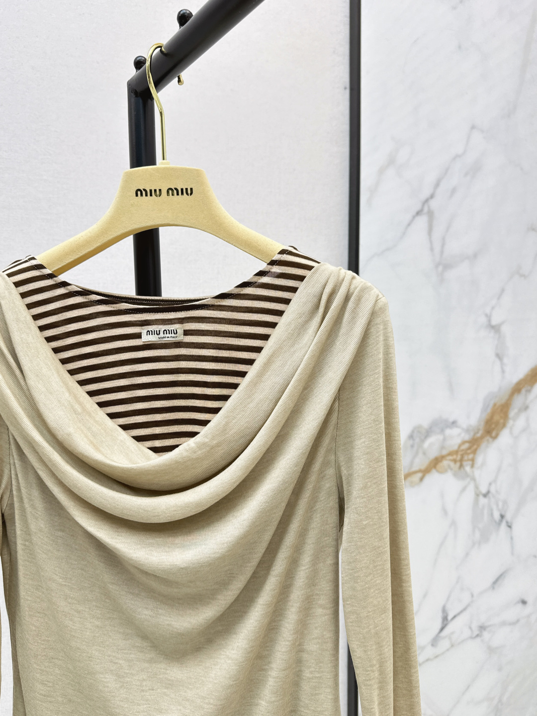 Miu Miu Striped Layered-Look Long Sleeve Top 5 cmp i1756462051393 9212 0 10